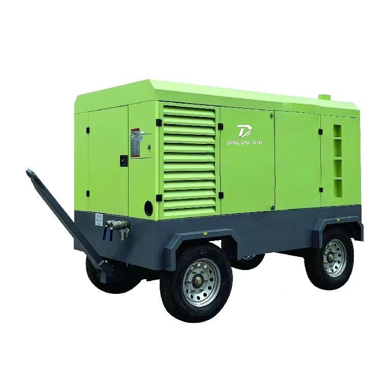 Medium pressure diesel driven screw air compressor